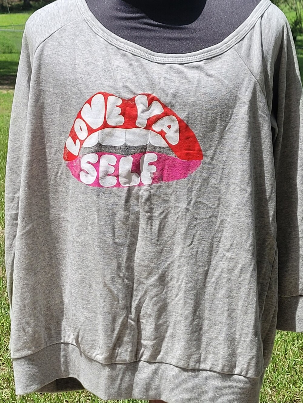 Love Ya Self Torrid Sweatshirt One Shoulder ❤️ NWT & Beautiful! Size 2
